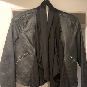 Free People coated denim jacket